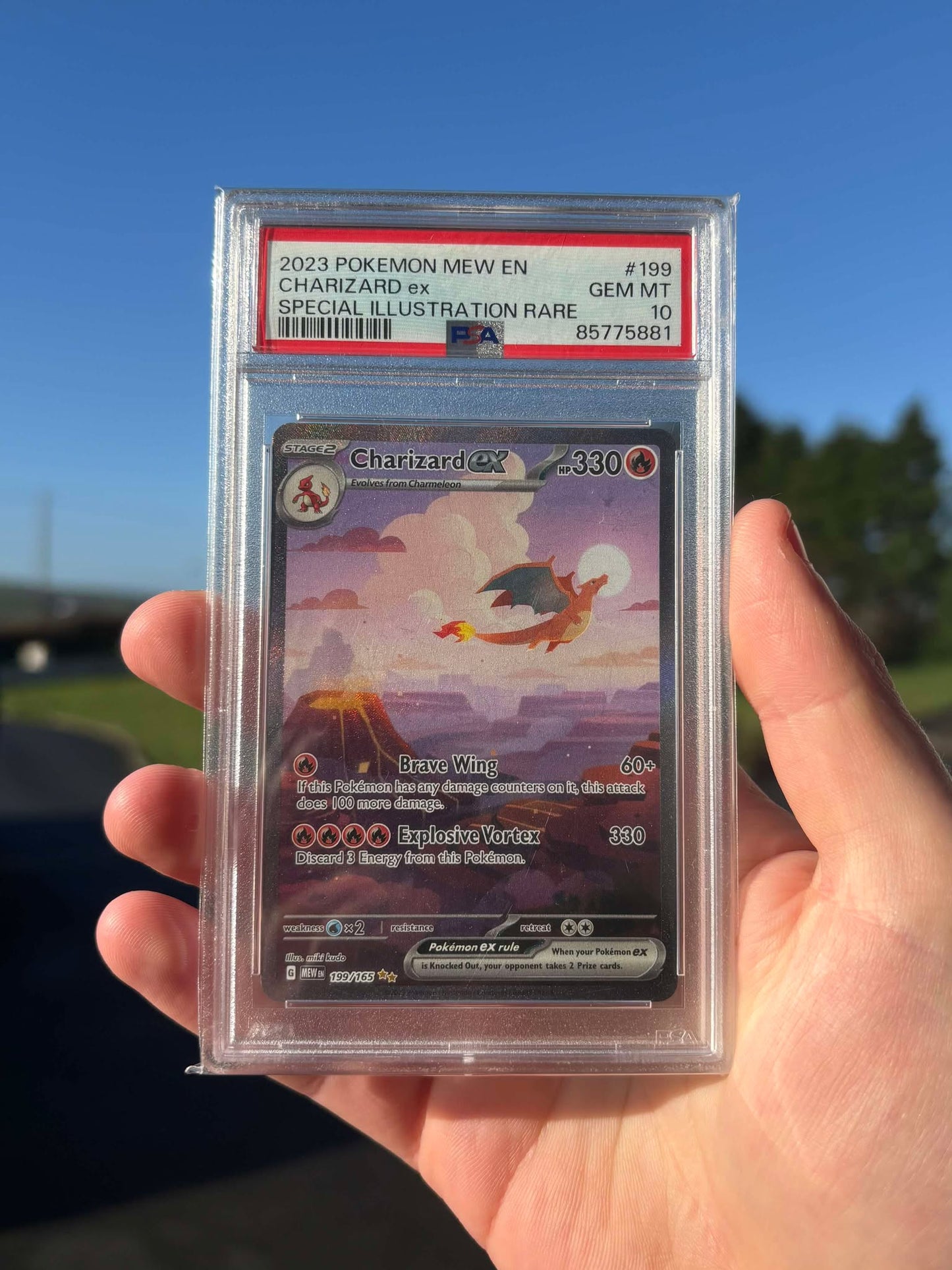 CHARIZARD EX 199/165 | PSA 10 | 151 Special Illustration Rare