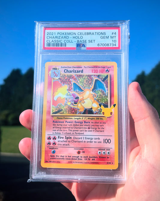 CHARIZARD 4/102 | PSA 10 | 25th Celebrations Holo Graded Pokémon Card